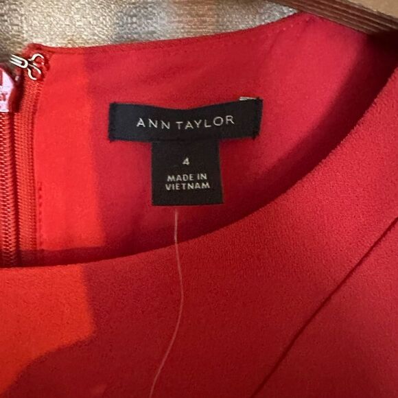 Ann Taylor Orange Midi Dress - Picture 4 of 5